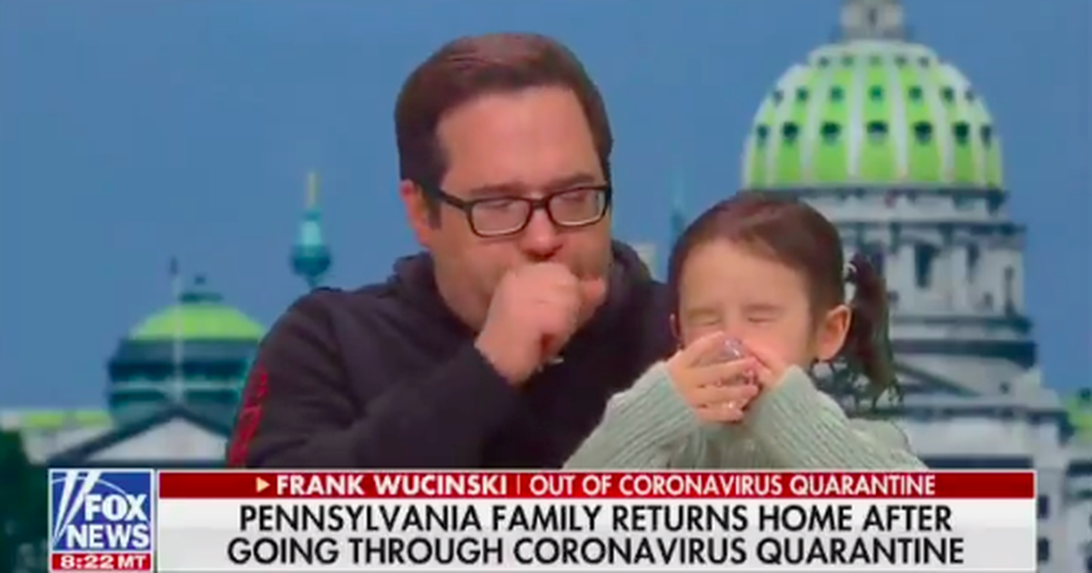 Man released from coronavirus quarantine can’t stop coughing during Fox News interview