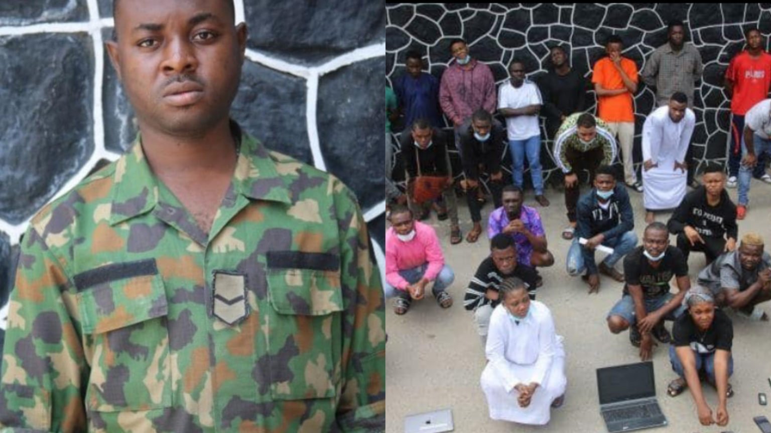 EFCC arrest soldier, 26 others for internet fraud in Lagos