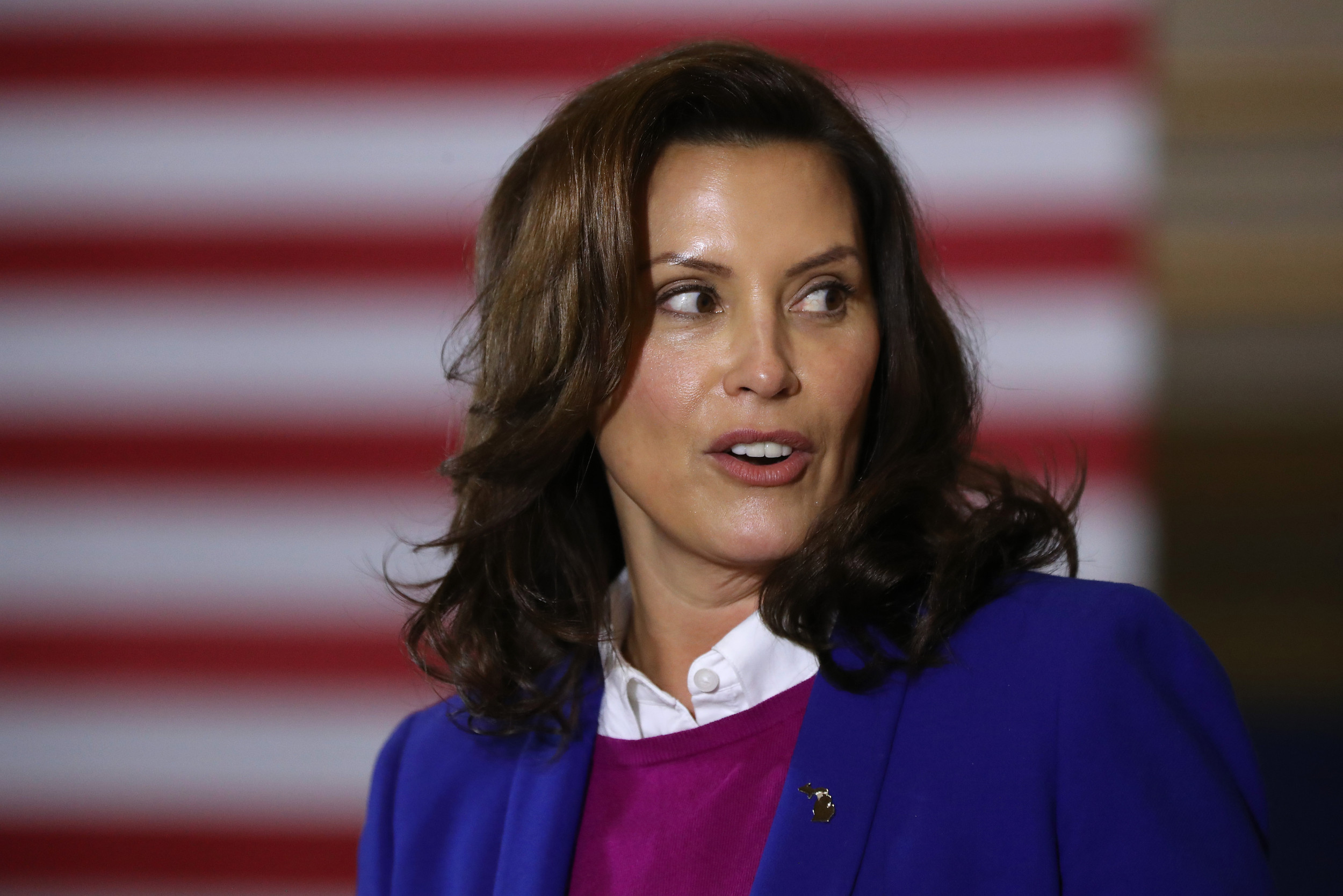 Michigan Governor Whitmer Says Trump Inciting Domestic Terrorism, Endangering Public Servants