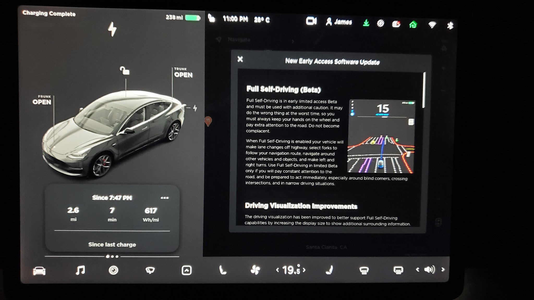 Tesla software update 2020.40.8.12 includes interface refresh, drawing from Cybertruck UI