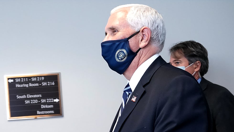 Pence doesn’t provide evidence of voter fraud in meeting with GOP senators