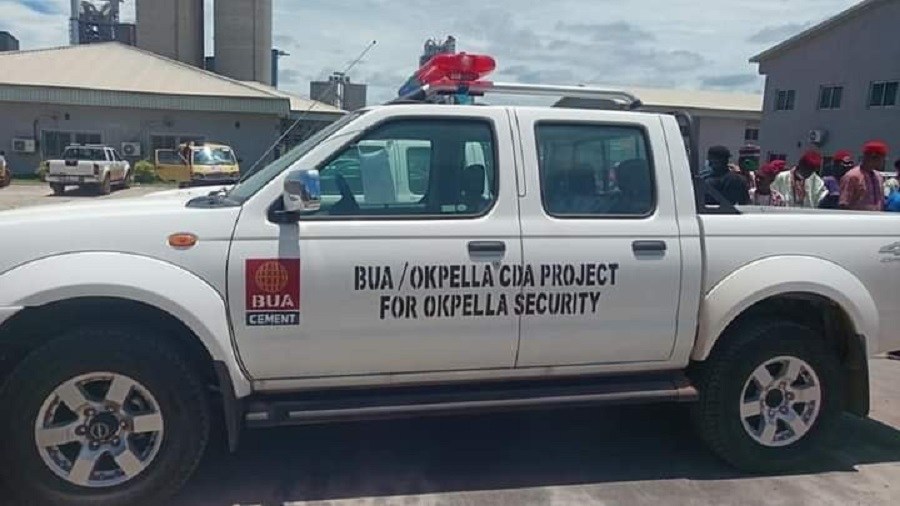 BUA Cement donates 6 units of 500KVA transformers, 2 security patrol vehicles to Okpella Community, Edo State