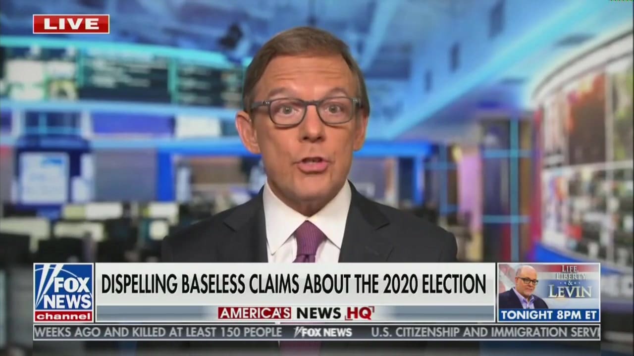 Fox News Anchor Debunks Fox News’ Voter Fraud Claims