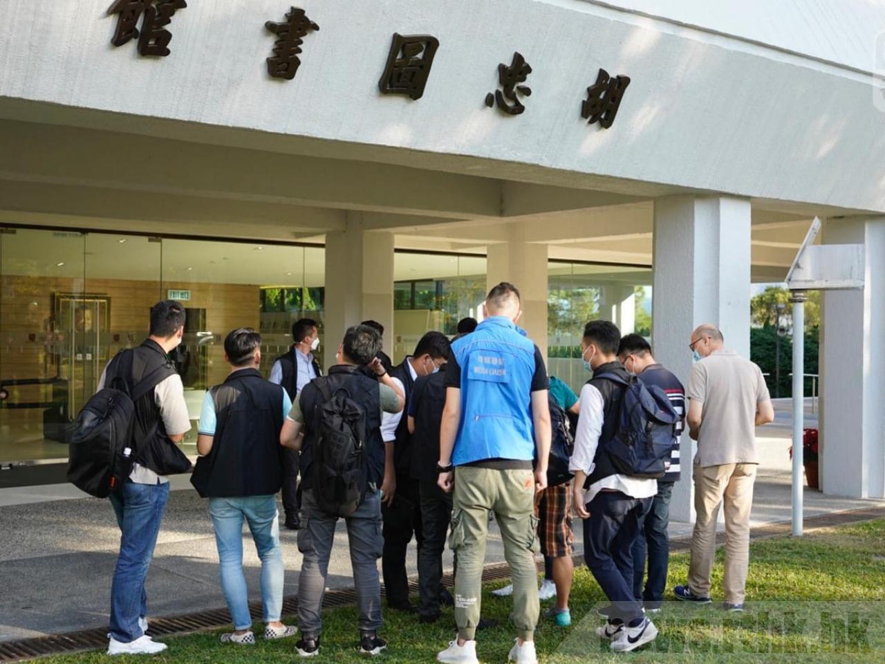 National security police search for evidence at CUHK