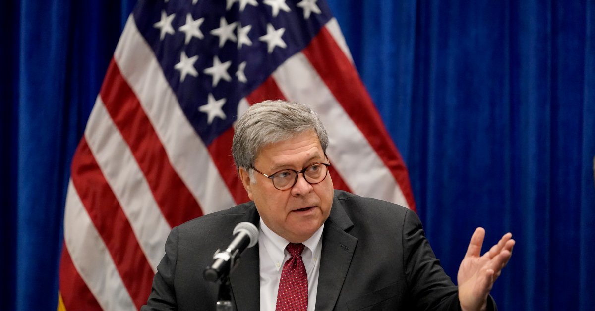 Attorney General Barr Says DOJ Hasn’t Uncovered Evidence of Voter Fraud That’d Change Outcome of 2020 Election
