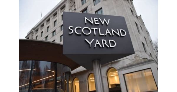 Counter terrorism officers arrest a man in south London