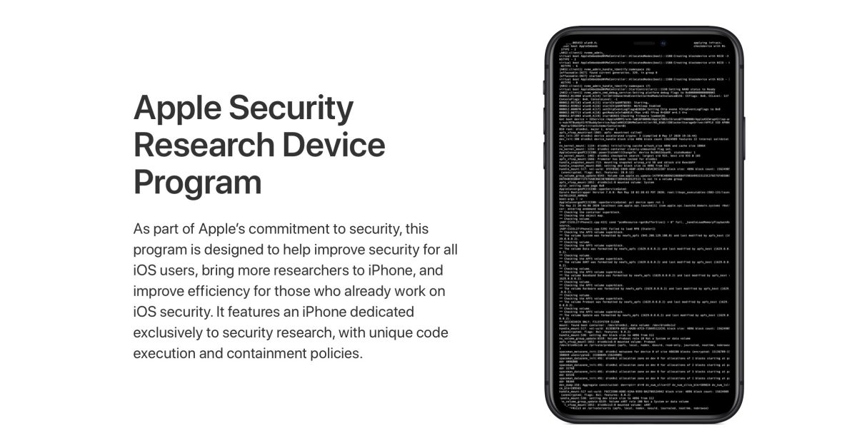 Apple begins shipping ‘rooted’ iPhones to members of the Security Research Device Program