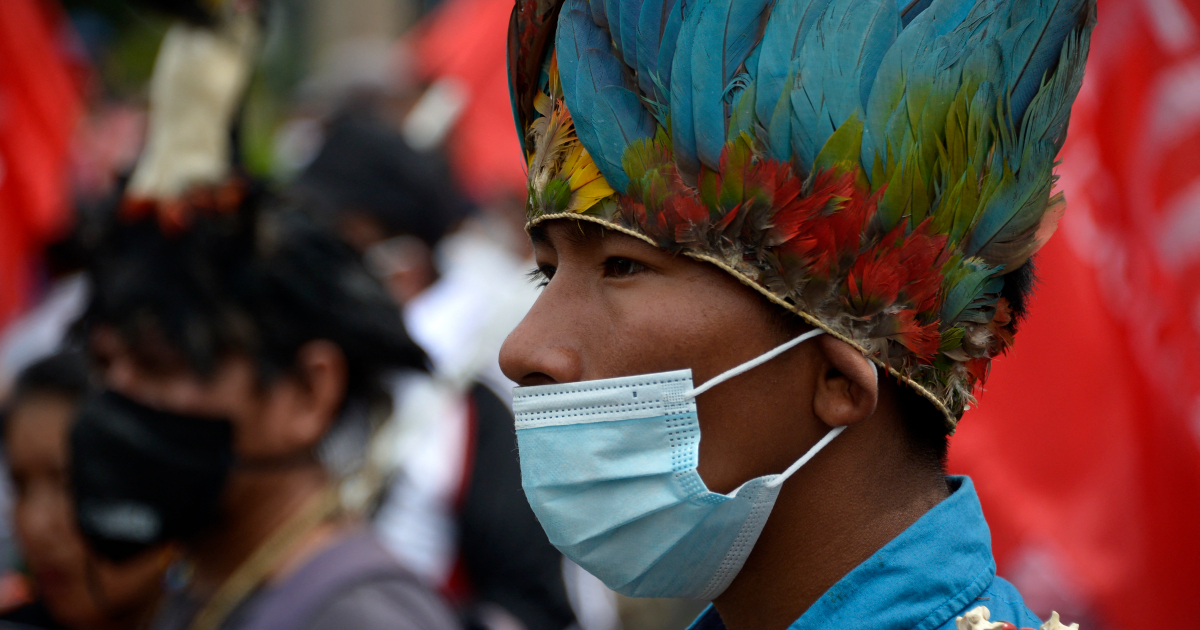 In Pictures: Ecuador Indigenous people march against ‘vote fraud’