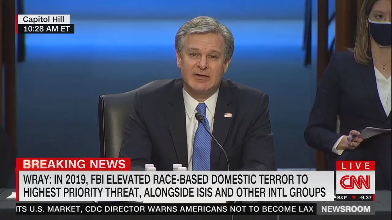 FBI director: Jan. 6 Capitol attack was domestic terrorism