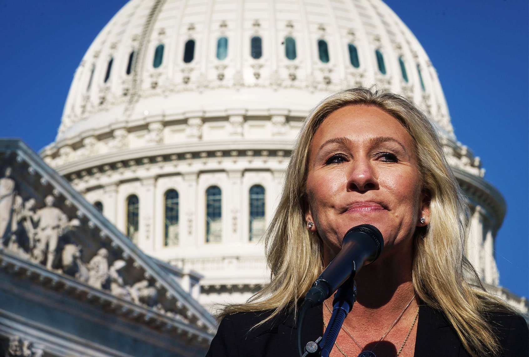Marjorie Taylor Greene complains extra security at Capitol is “the real voter suppression”
