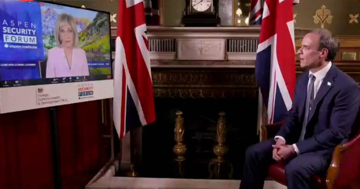 Full interview: Andrea Mitchell speaks with U.K. Foreign Secretary Dominic Raab for virtual Aspen Security Forum