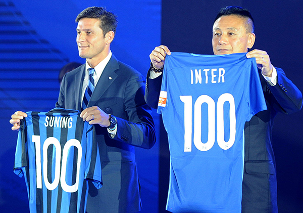 Inter Milan up for sale as Suning looks to escape soccer’s financial black hole