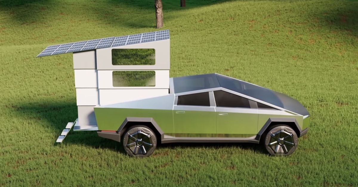 New CyberLandr Turns Tesla Cybertruck Into Bonkers Campervan