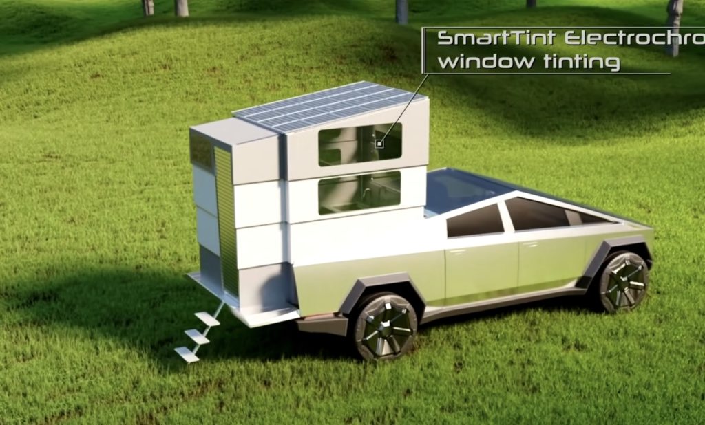 Cyberlandr Expandable RV Camper Add-on for Tesla Cybertruck
