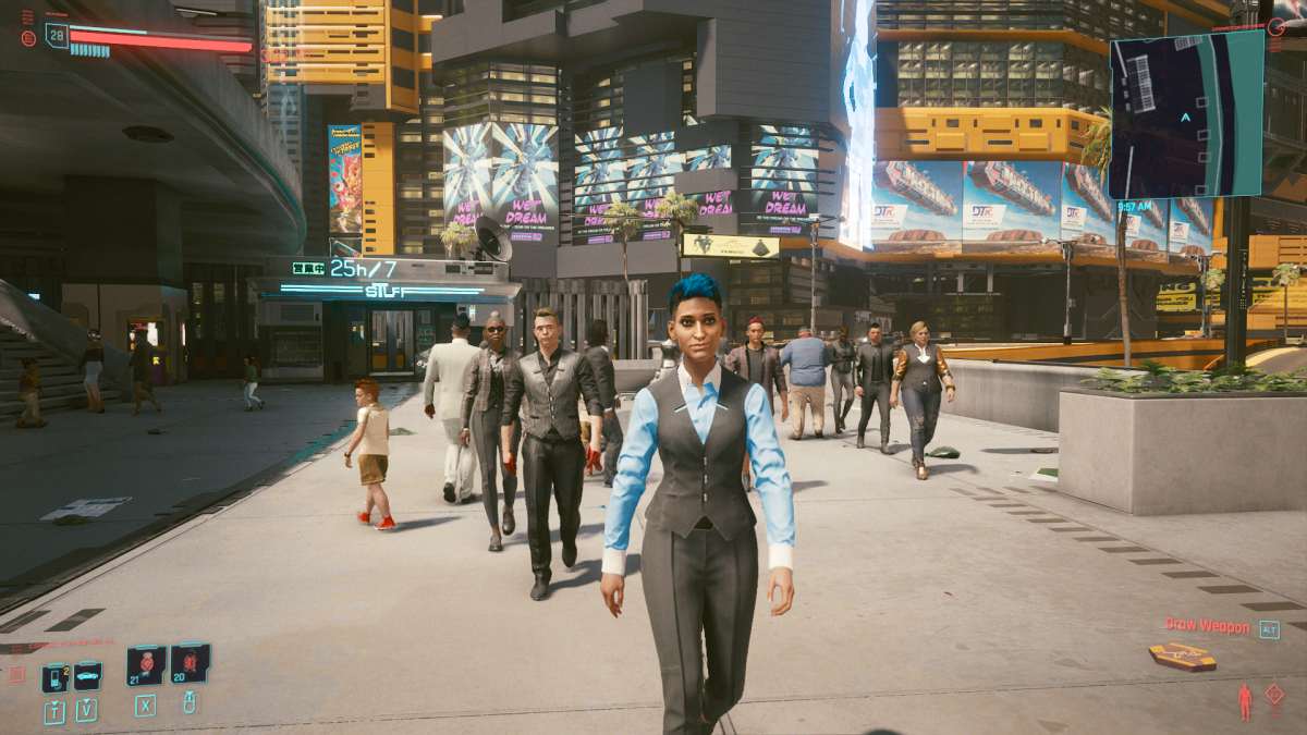 A Lunch Break With This Cyberpunk 2077 NPC