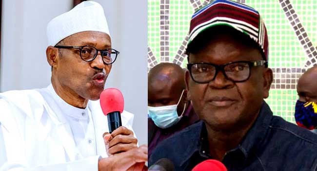 National Security: Buhari Disappointed, Sad To Hear Ortom’s Accusations – Presidency