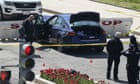 US Capitol: officer dead after suspect rams car against security barrier – video report