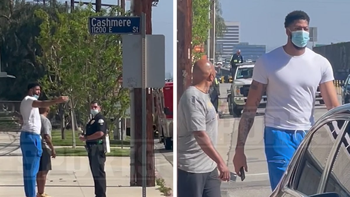 Anthony Davis Rushes to Motorcycle Crash Site to Aid His Security