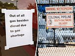 Gas stations begin to run out of fuel after cyberattack on Colonial Pipeline