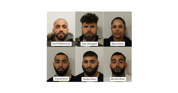 Organised crime group jailed for intercepting drug courier cash