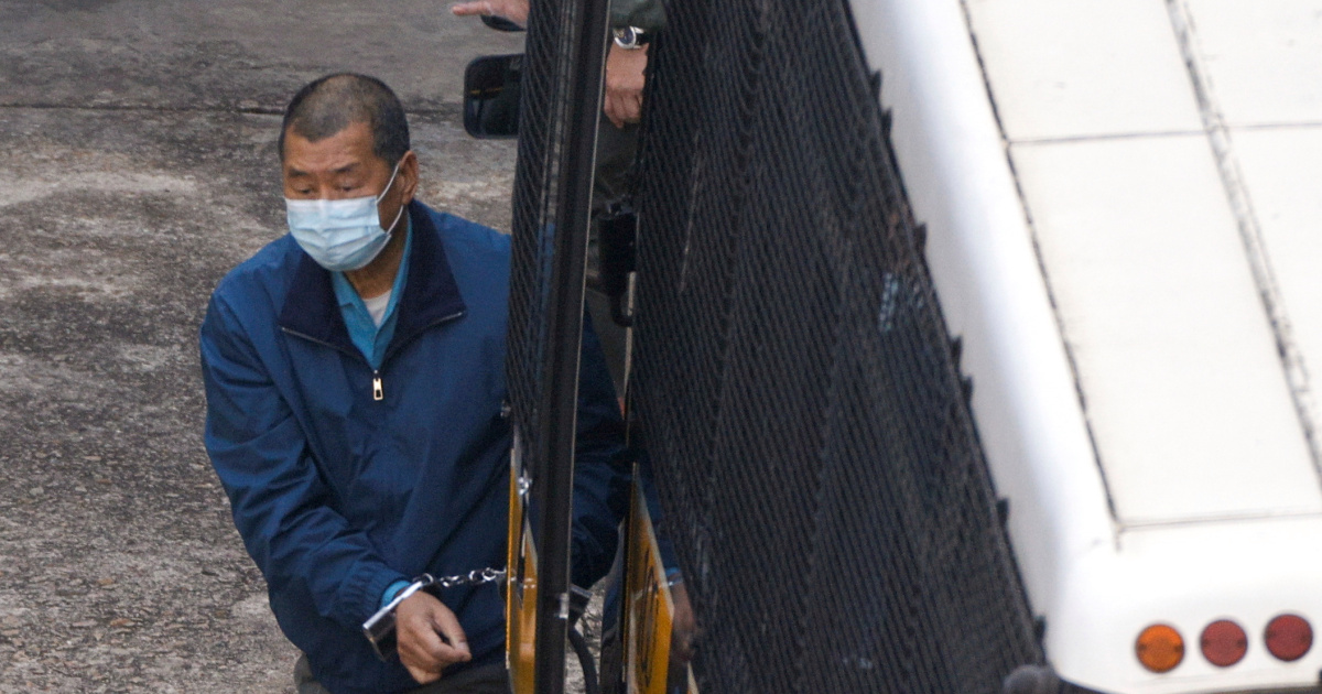 Hong Kong freezes shares of media tycoon Lai under security law