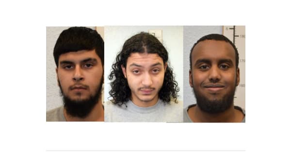 Three men jailed for terrorism offences