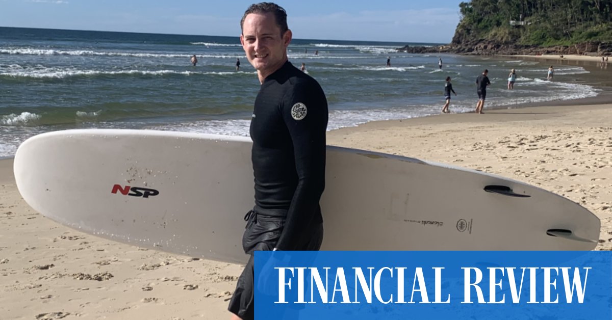 Surf trumps snow for Pluralsight tech executive Mike Featherstone, who grew up skiing