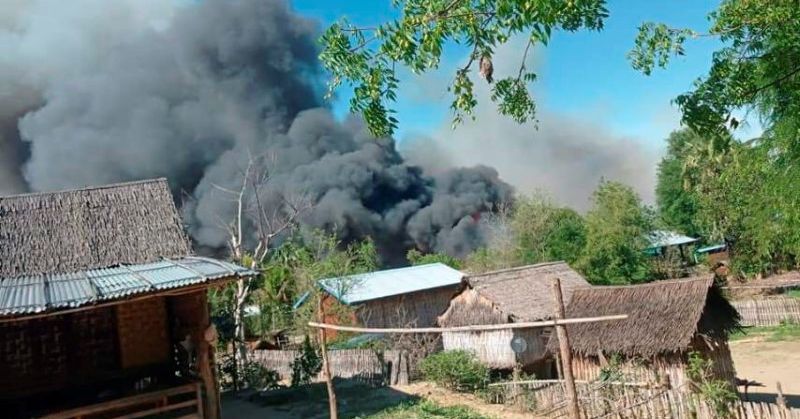 Myanmar village burned after fighting; residents blame security forces