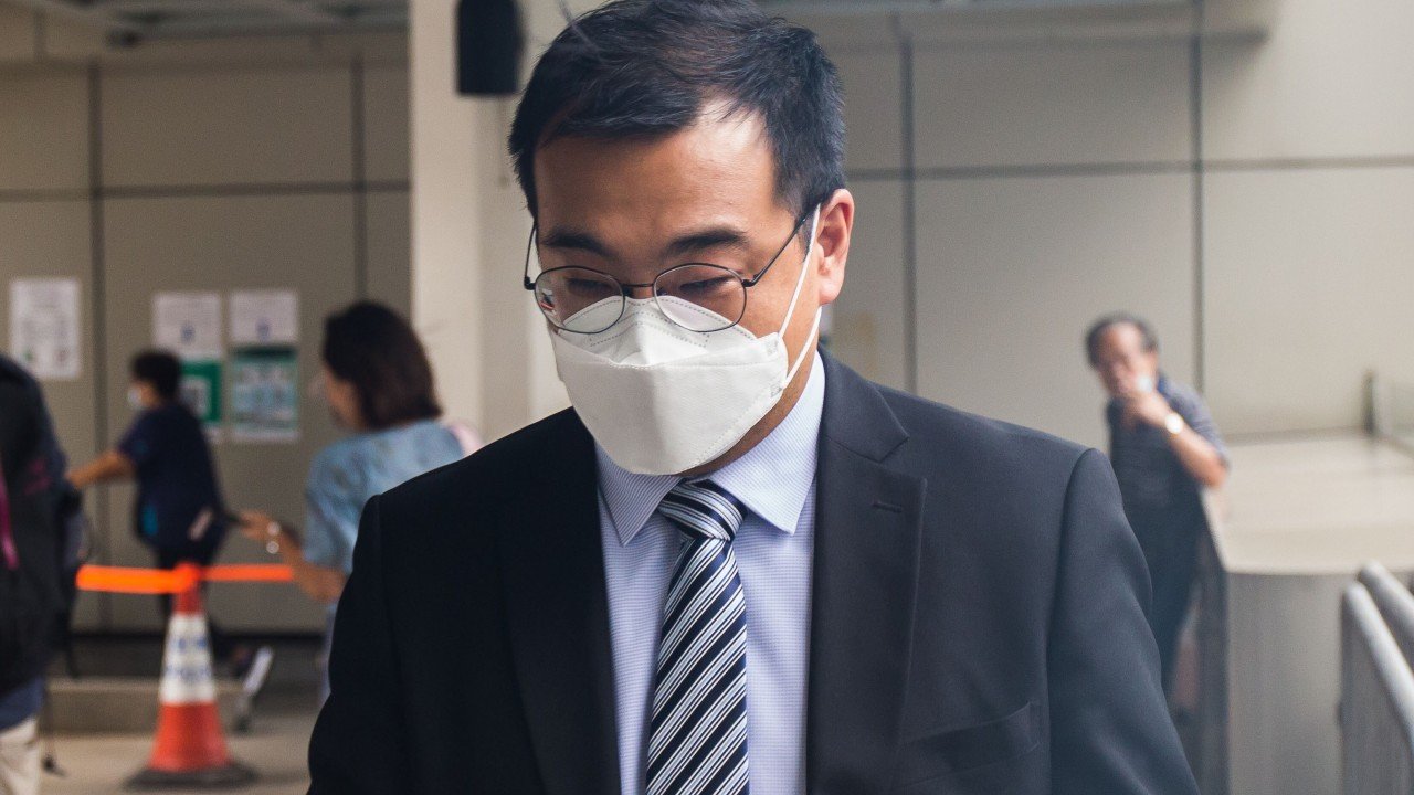 National security law: Hong Kong police officer denies using body as human shield against motorcyclist, court hears