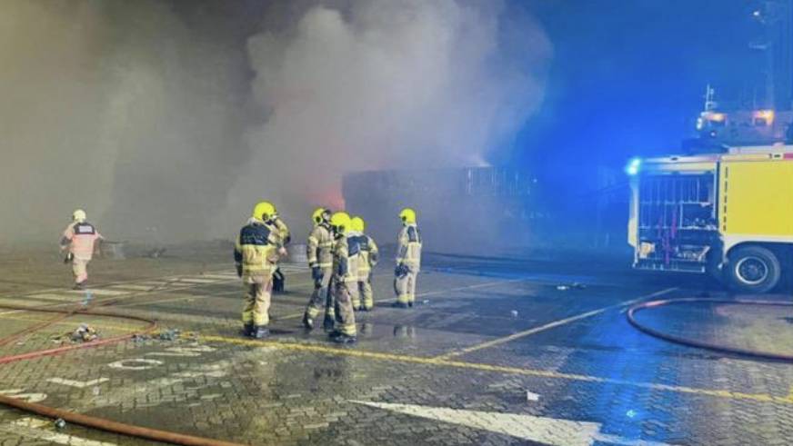 Sheikh Hamdan praises security forces over port fire response