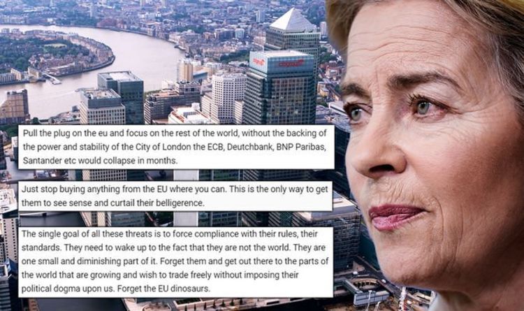 ‘Pull the plug NOW!’ Britons furious as EU set to slam door shut on UK financial services