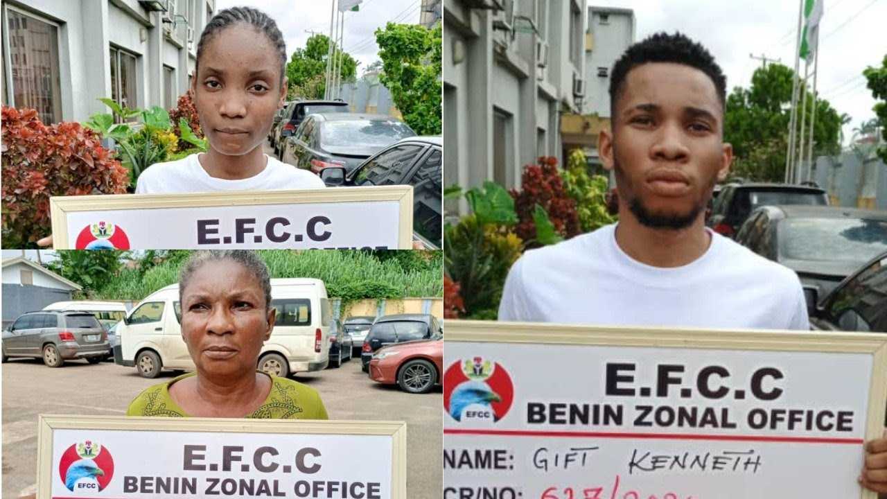 Nigerian Man, Mum, Girlfriend Jailed For Defrauding American Lady In Delta