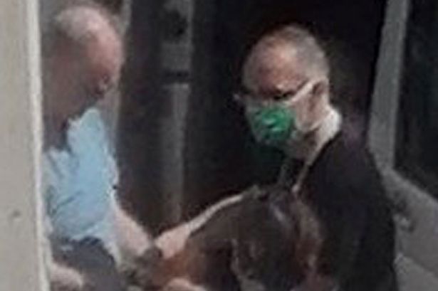 Moment British security guard accused of spying for Russia arrested in Berlin