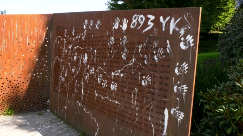 Vancouver police investigating vandalism of Komagata Maru memorial as possible hate crime