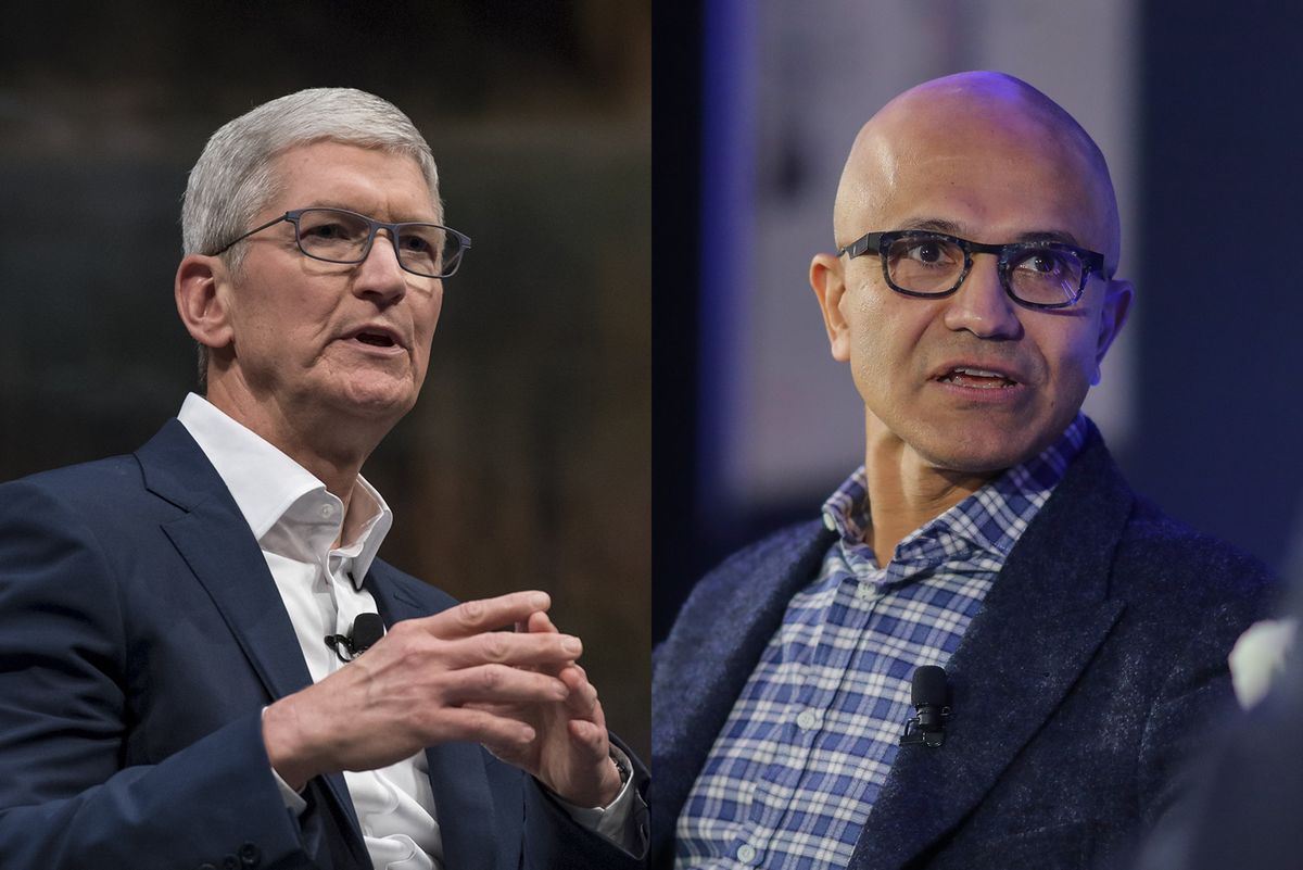 Apple’s Tim Cook, Microsoft’s Satya Nadella Visit White House on Cybersecurity