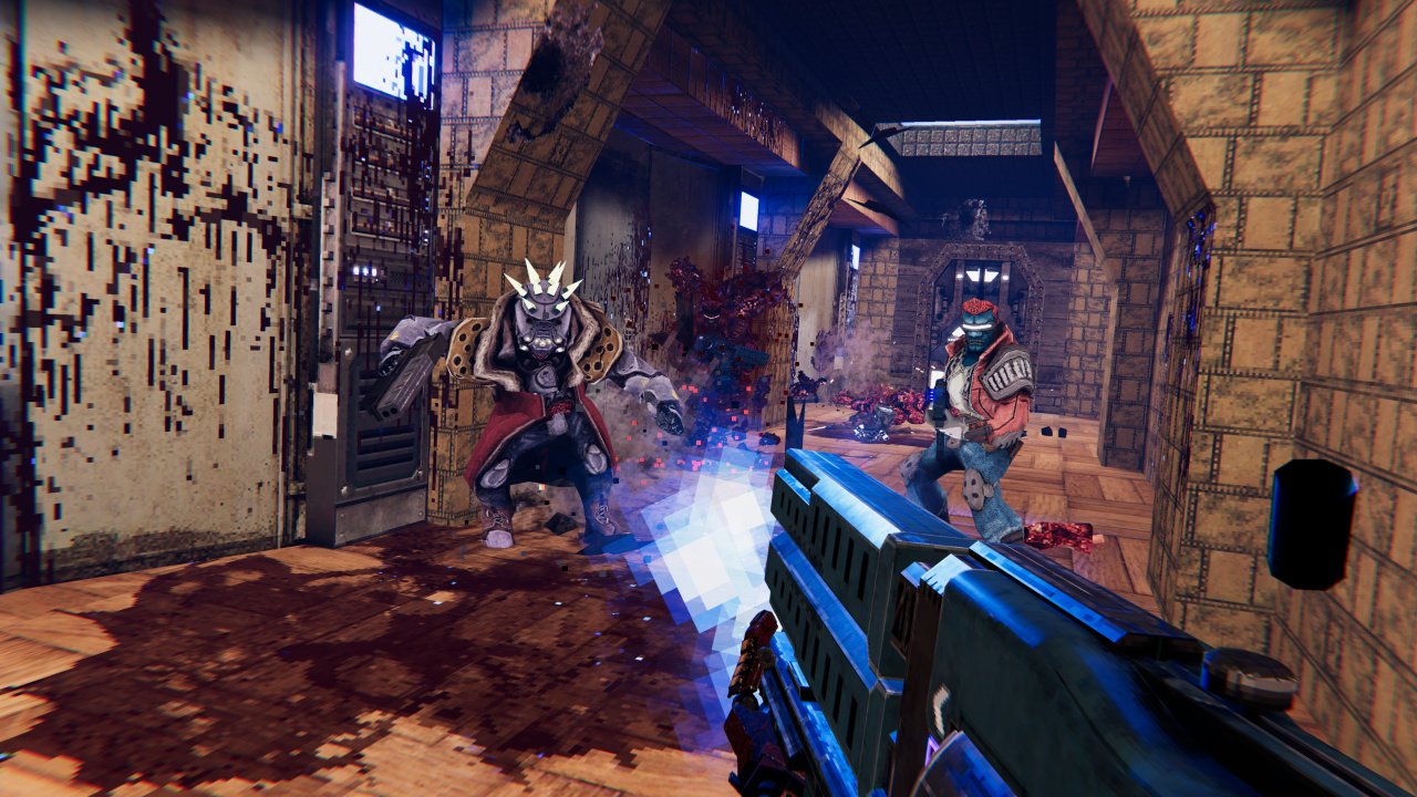 Turbo Overkill Brings Ultraviolent Cyberpunk FPS Action To Switch In 2022, And It’s Got A “Chainsaw Leg”