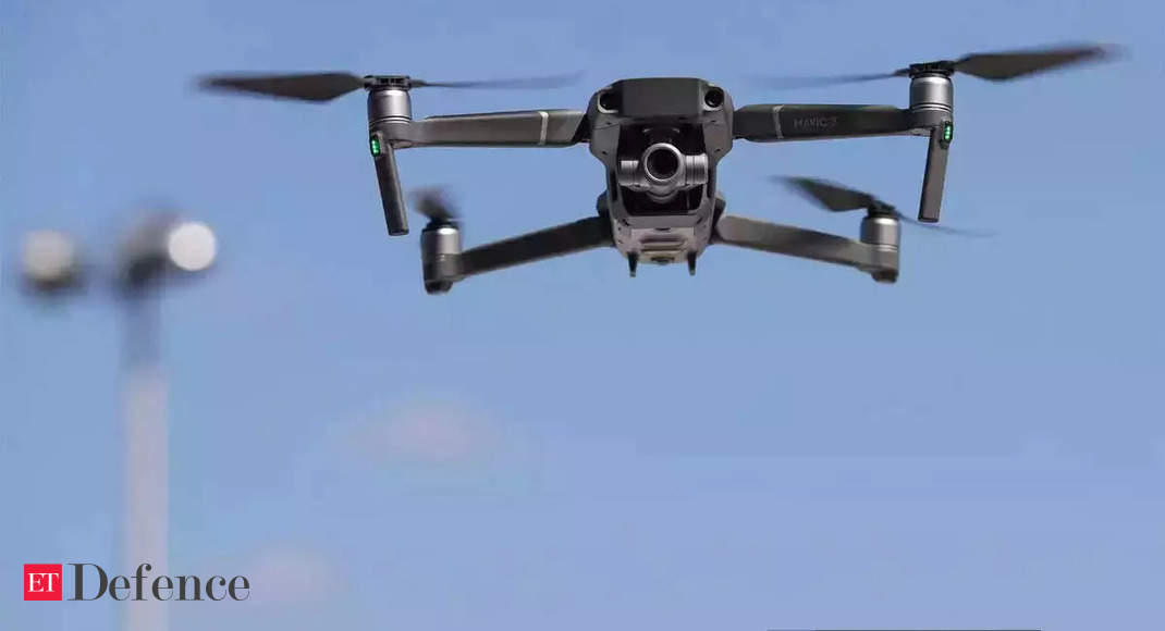Security forces use pump action guns to kill low-flying drones