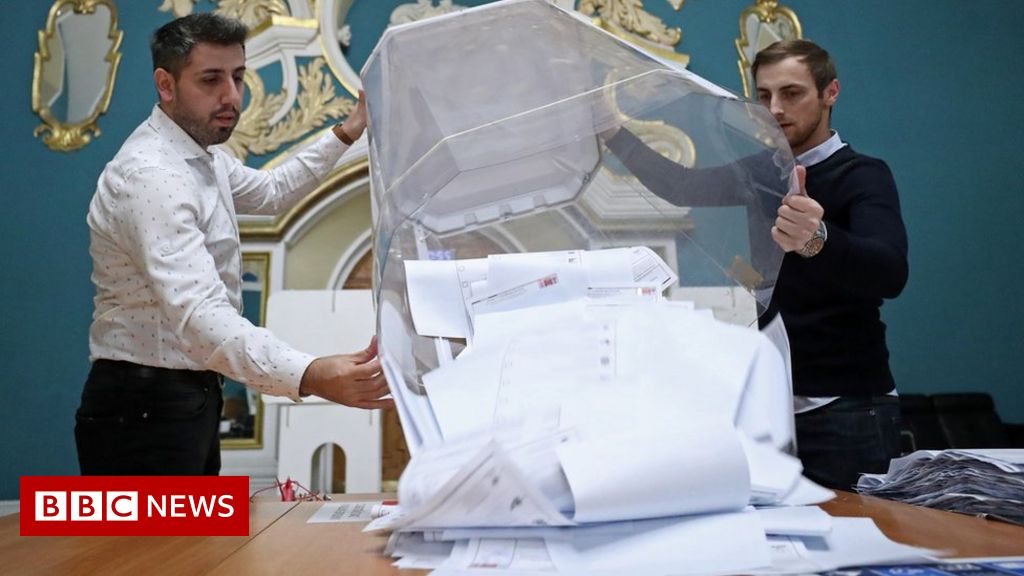 Russia election: Putin’s party heads for victory amid vote fraud claims