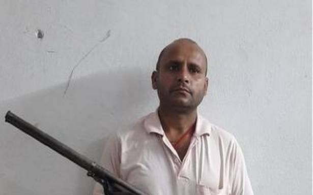 Security guard held with illegal double barrel rifle