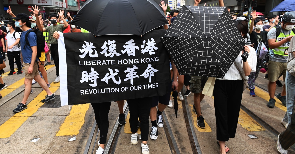 Hong Kong man on national security trial over protest chants