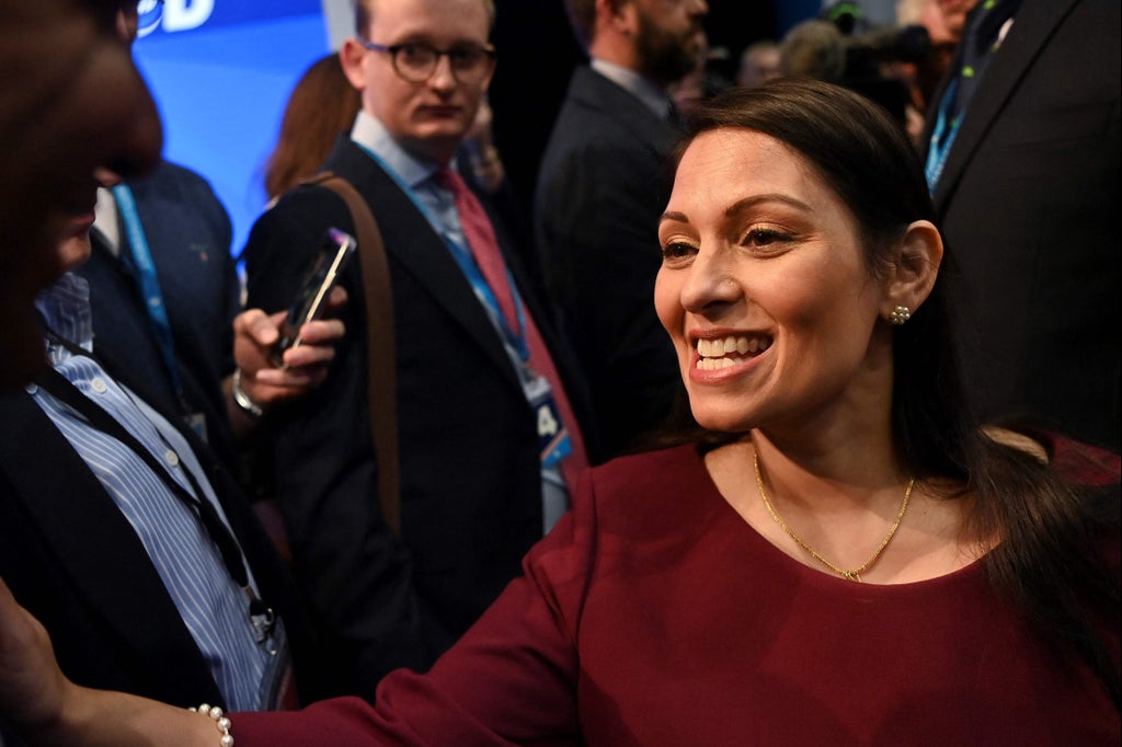 Tory party conference live: Dominic Raab and Priti Patel to set out measures to tackle crime