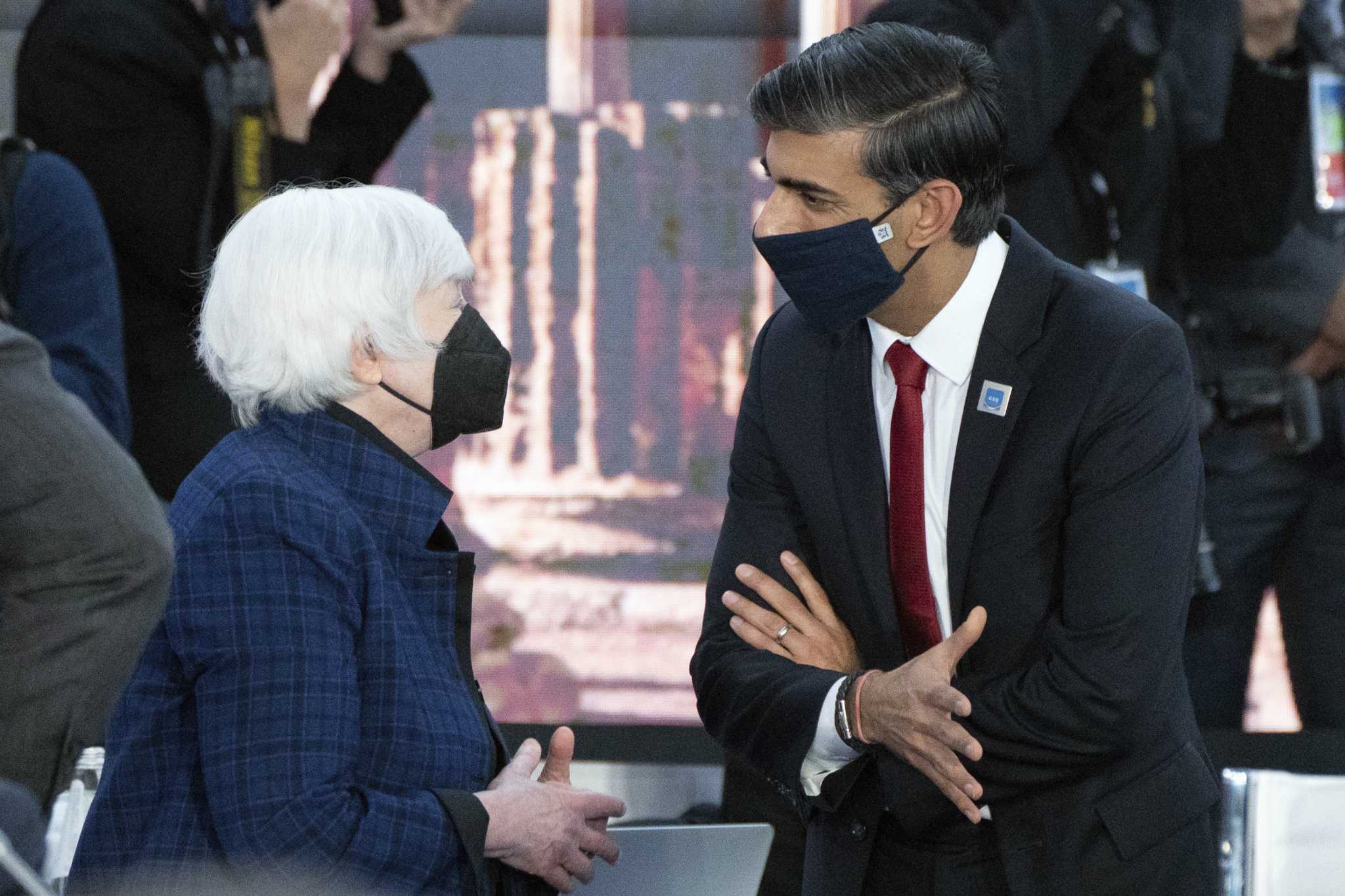 The Latest: UK sets net-zero plan for its financial sector