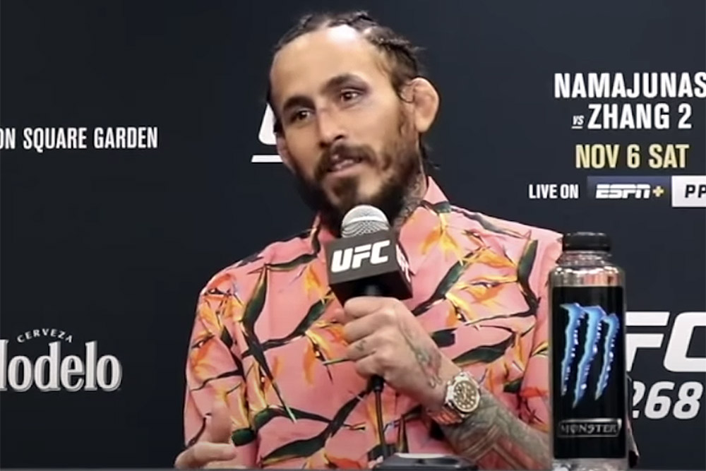 UFC 268 winner Marlon Vera explains giving Frankie Edgar the middle finger: ‘We’re fighting for money’