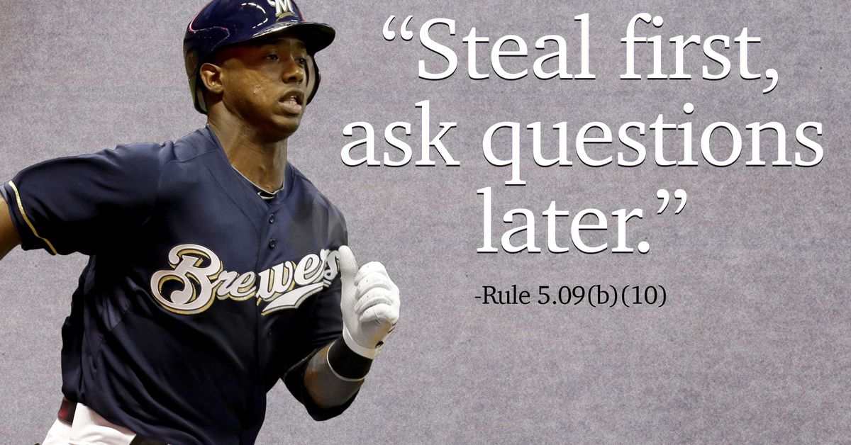 Stealing first base: the perfect and silliest crime