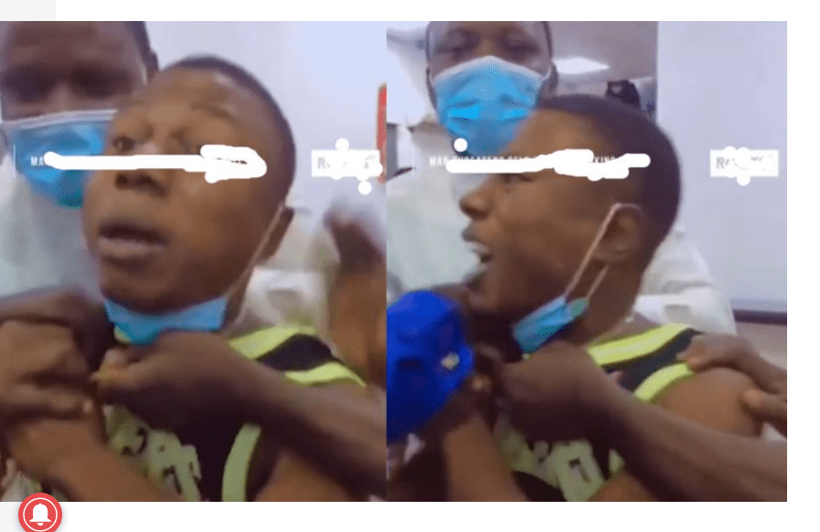 Man Storms Bank With Rope Threatening To Hang Himself To Death After They Transferred His Money To Unsuspecting Hackers [VIDEO]