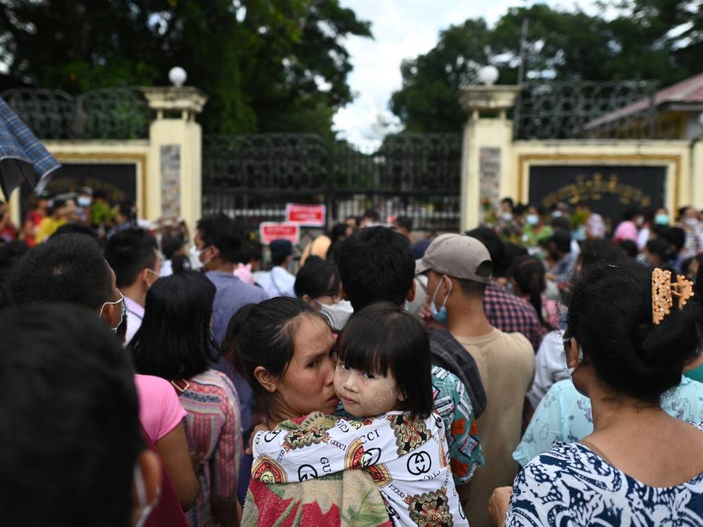 News24.com | Five dead after Myanmar security forces ram car into Yangon protest