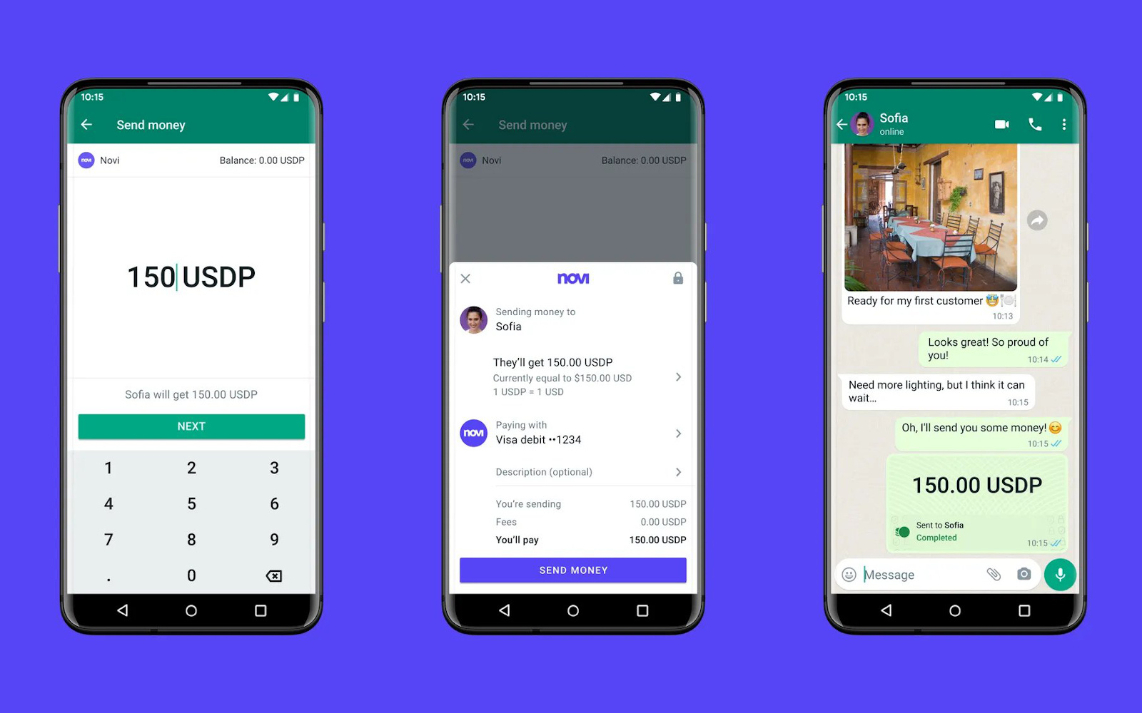 WhatsApp begins offering Novi money transfers to some users in the US
