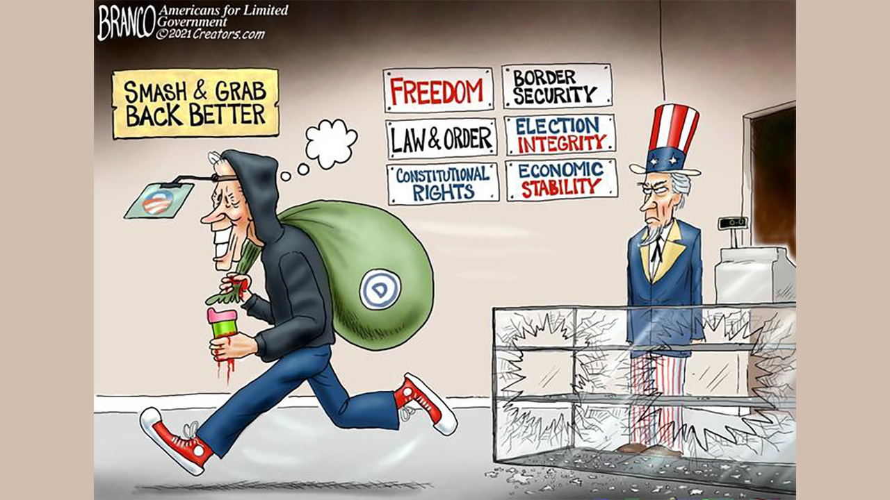 Political cartoon of the day: Take the money and run