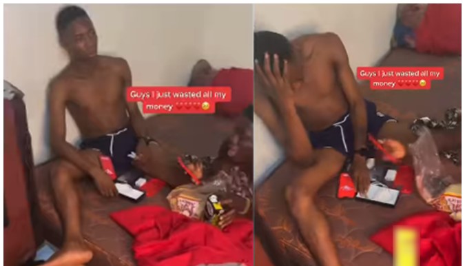 I Just Wasted All My Money’ – Young Man In Tears After Discovering He Bought Iphone 13 Pro Max Android Version [VIDEO]