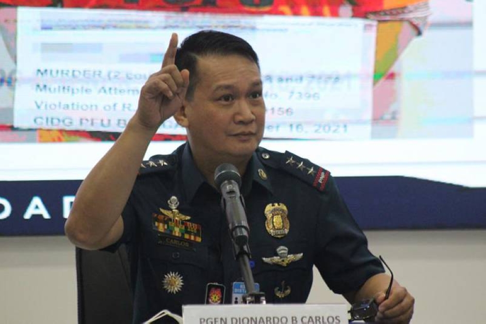 PNP cites 14% drop in focus crime incidents in 2021